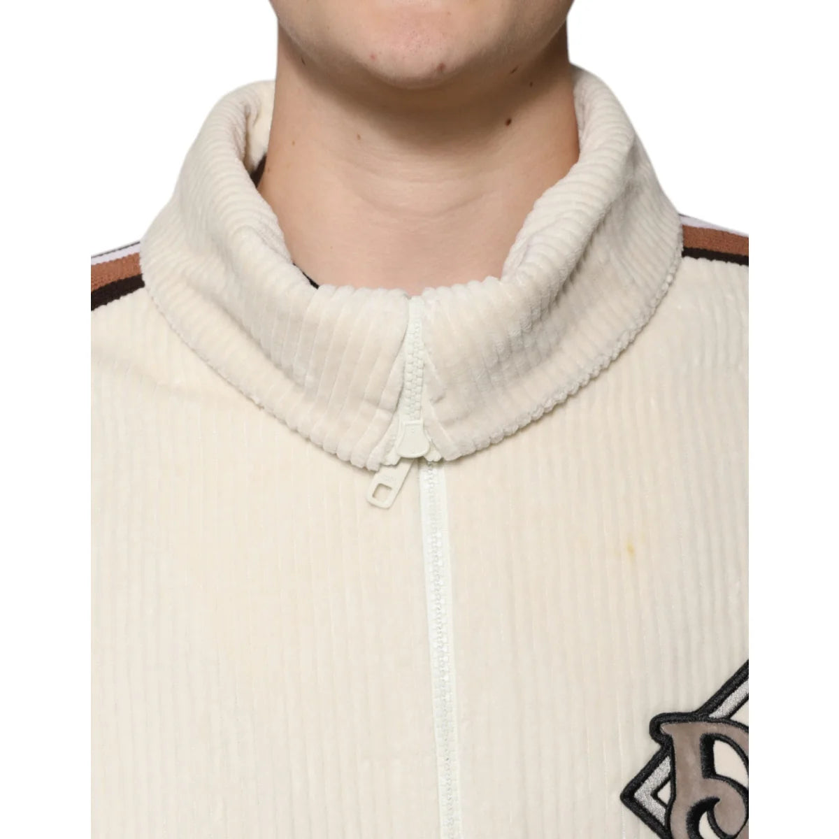 Dolce Gabbana Corduroy Zip Jacket Ultimate Style Statement &