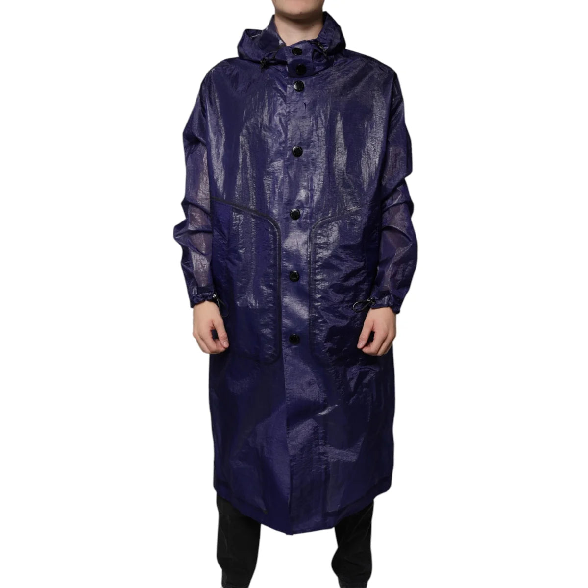 Dolce & Gabbana Cotton Blend Hooded Raincoat Jacket Luxury Style