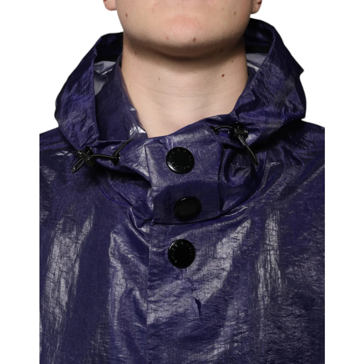 Dolce & Gabbana Cotton Blend Hooded Raincoat Jacket Luxury Style