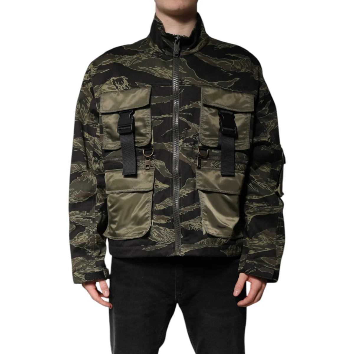 Dolce Gabbana Cotton Bomber Jacket Runway Ready Style &