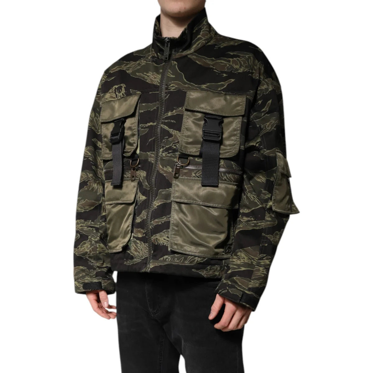 Dolce Gabbana Cotton Bomber Jacket Runway Ready Style &