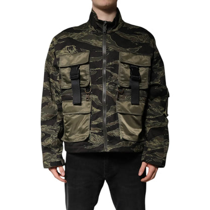 Dolce Gabbana Cotton Bomber Jacket Runway Ready Style &