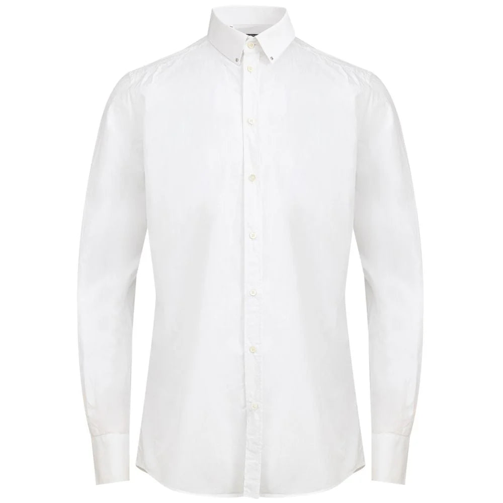 Dolce & Gabbana Cotton DG Logo Shirt Made in Italy White