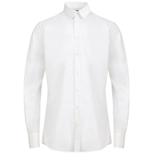 Dolce & Gabbana Cotton DG Logo Shirt Made in Italy White