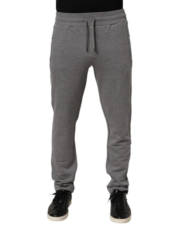 Dolce &amp; Gabbana Cotton Jogger Sweatpants Trouser Gray
