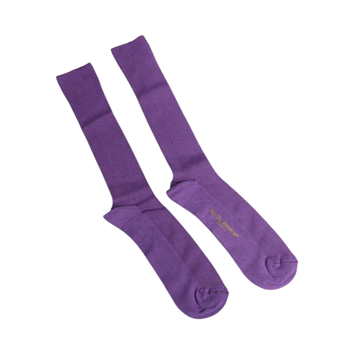 Dolce and Gabbana Cotton Logo Calf Socks Over the Style &