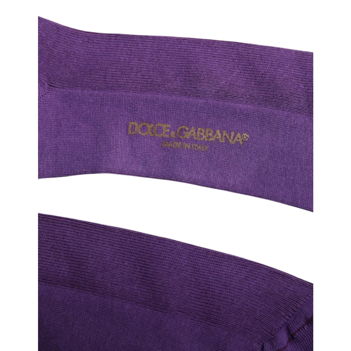 Dolce and Gabbana Cotton Logo Calf Socks Over the Style &