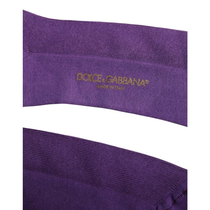 Dolce and Gabbana Cotton Logo Calf Socks Over the Style &