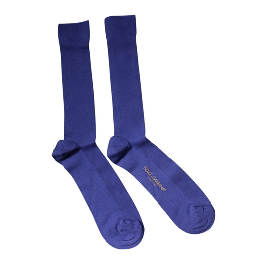 Dolce Gabbana Cotton Logo Over the Calf Luxury Dress Socks &