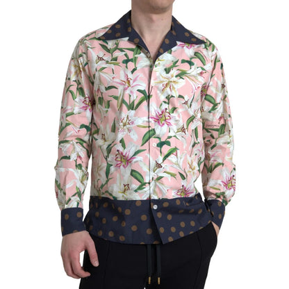 Dolce & Gabbana Cotton Polka Dot Shirt for Effortless Style