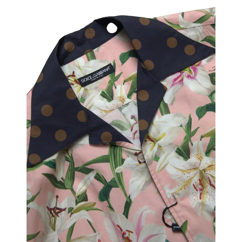 Dolce & Gabbana Cotton Polka Dot Shirt for Effortless Style