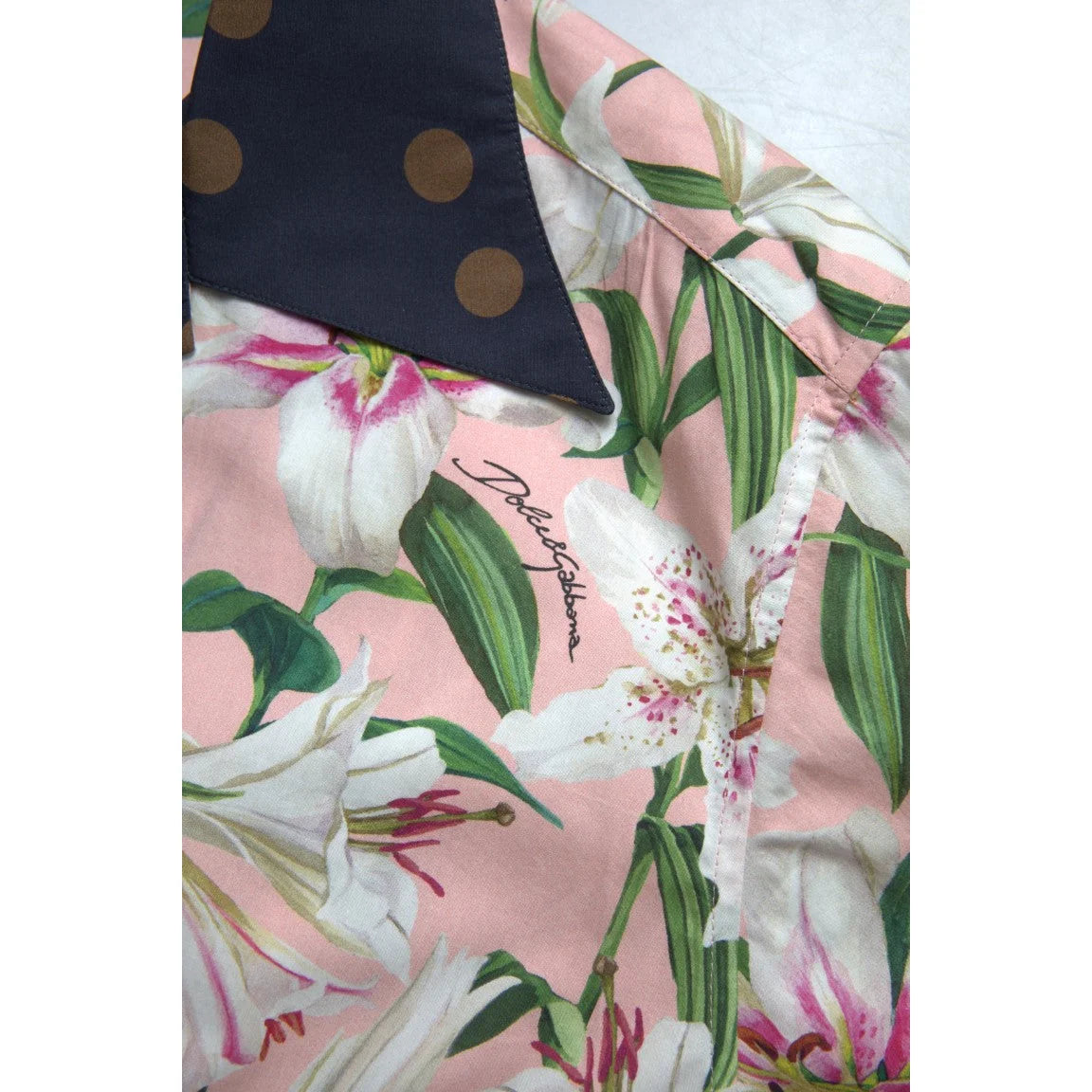 Dolce & Gabbana Cotton Polka Dot Shirt for Effortless Style