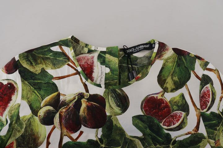 Dolce &amp; Gabbana - Crew-neck Cotton Top Blouse Fruit T-shirt