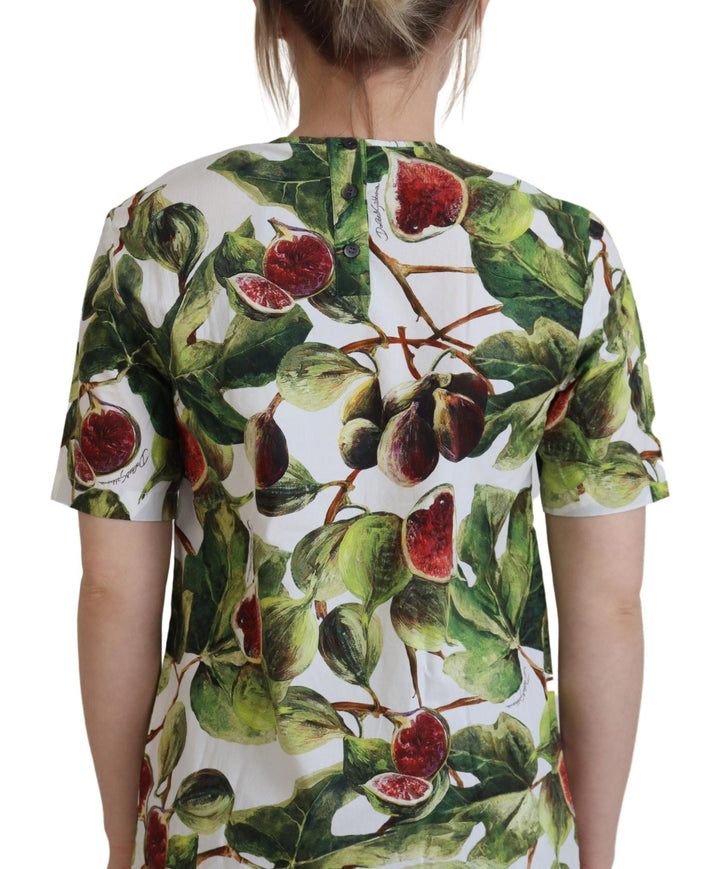 Dolce &amp; Gabbana - Crew-neck Cotton Top Blouse Fruit T-shirt