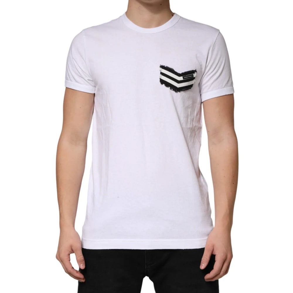 Dolce & Gabbana Crew Neck T Shirt for Effortless Everyday Style