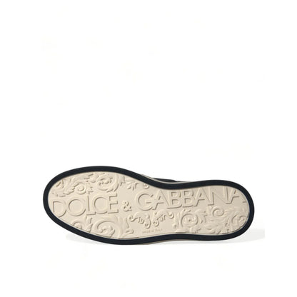 Dolce Gabbana Crocodile Leather Sneakers with Striking Logo Details &