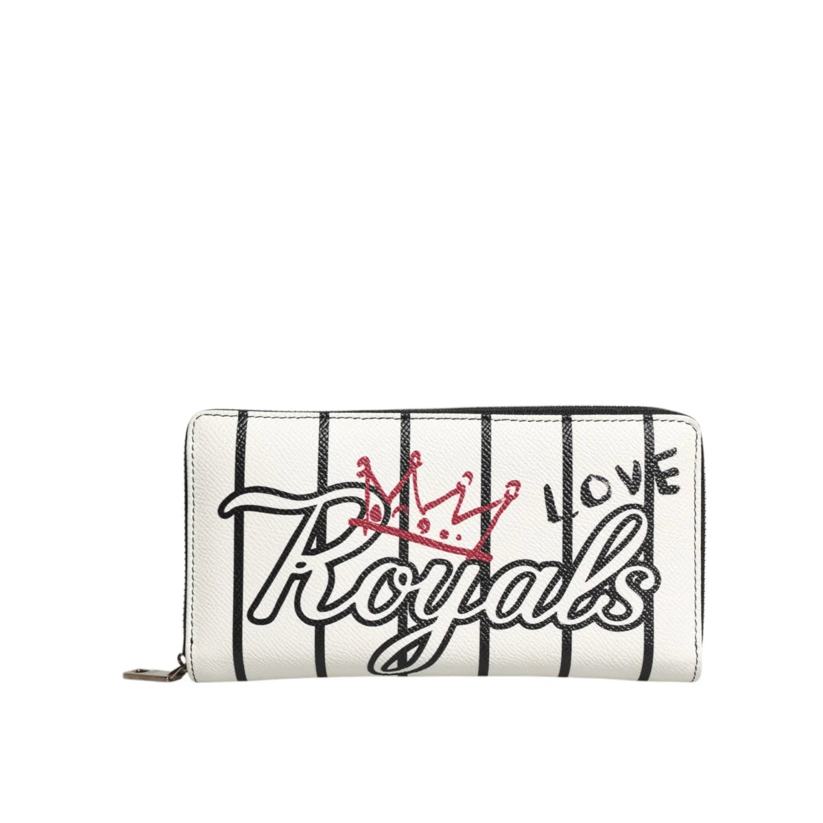 Dolce Gabbana Crown Royals Heart Wallet Luxury Leather Accessory &