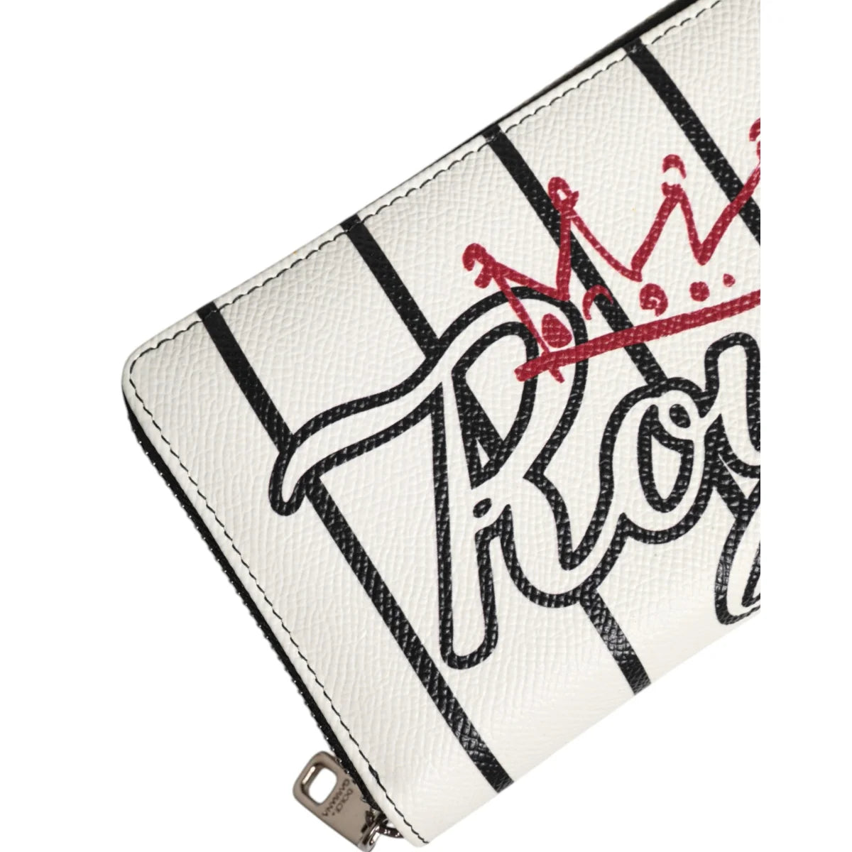 Dolce Gabbana Crown Royals Heart Wallet Luxury Leather Accessory &