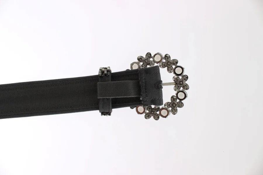 Dolce &amp; Gabbana Crystal Buckle Sequined Waist Belt