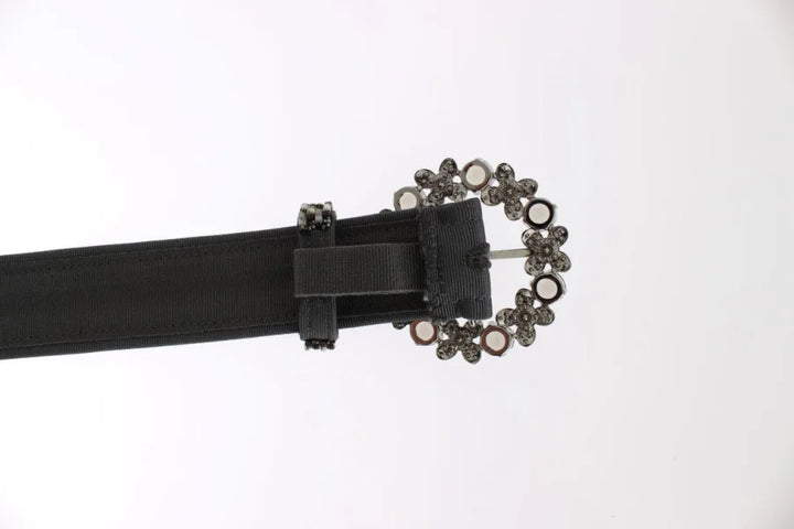 Dolce &amp; Gabbana Crystal Buckle Sequined Waist Belt