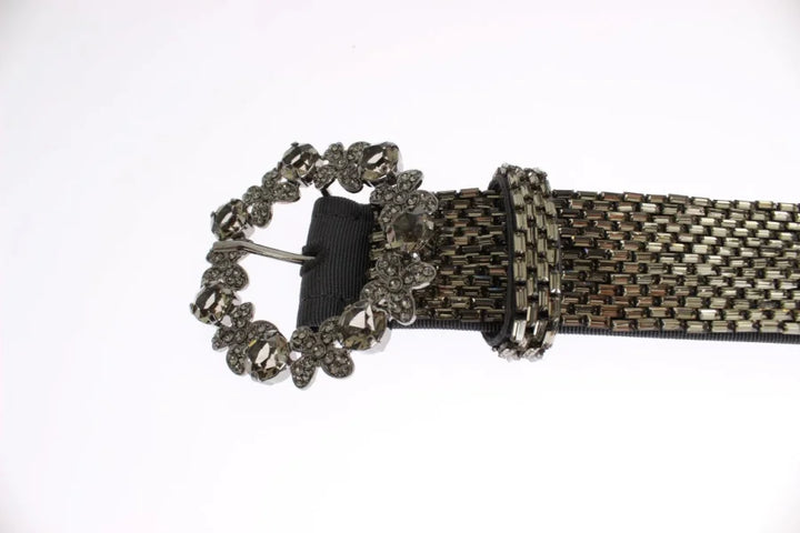 Dolce &amp; Gabbana Crystal Buckle Sequined Waist Belt