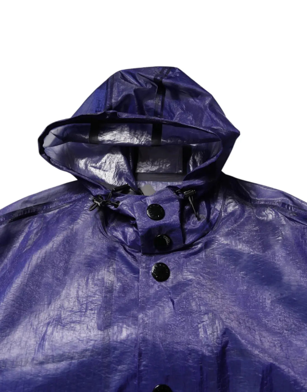 Dolce &amp; Gabbana Dark Blue Cotton Hooded Men Raincoat Jacket