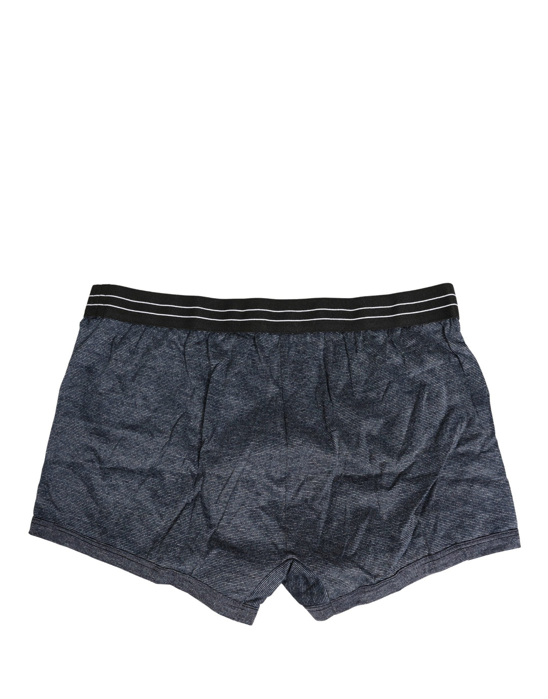 Dolce &amp; Gabbana Dark Blue Logo Cotton Regular Boxer Underwear