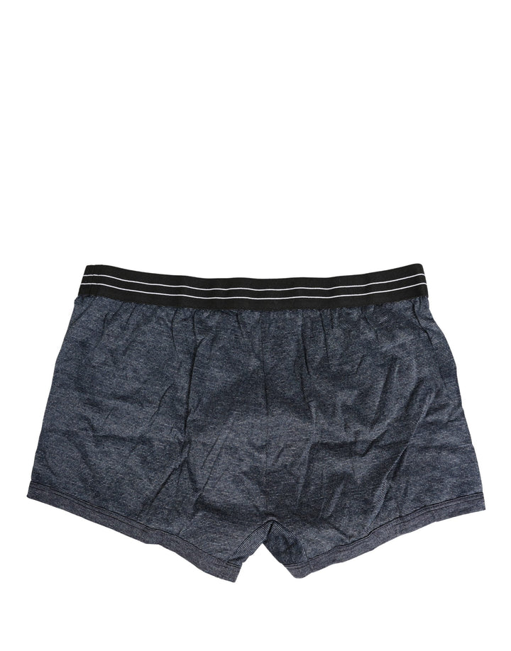 Dolce &amp; Gabbana Dark Blue Logo Cotton Regular Boxer Underwear