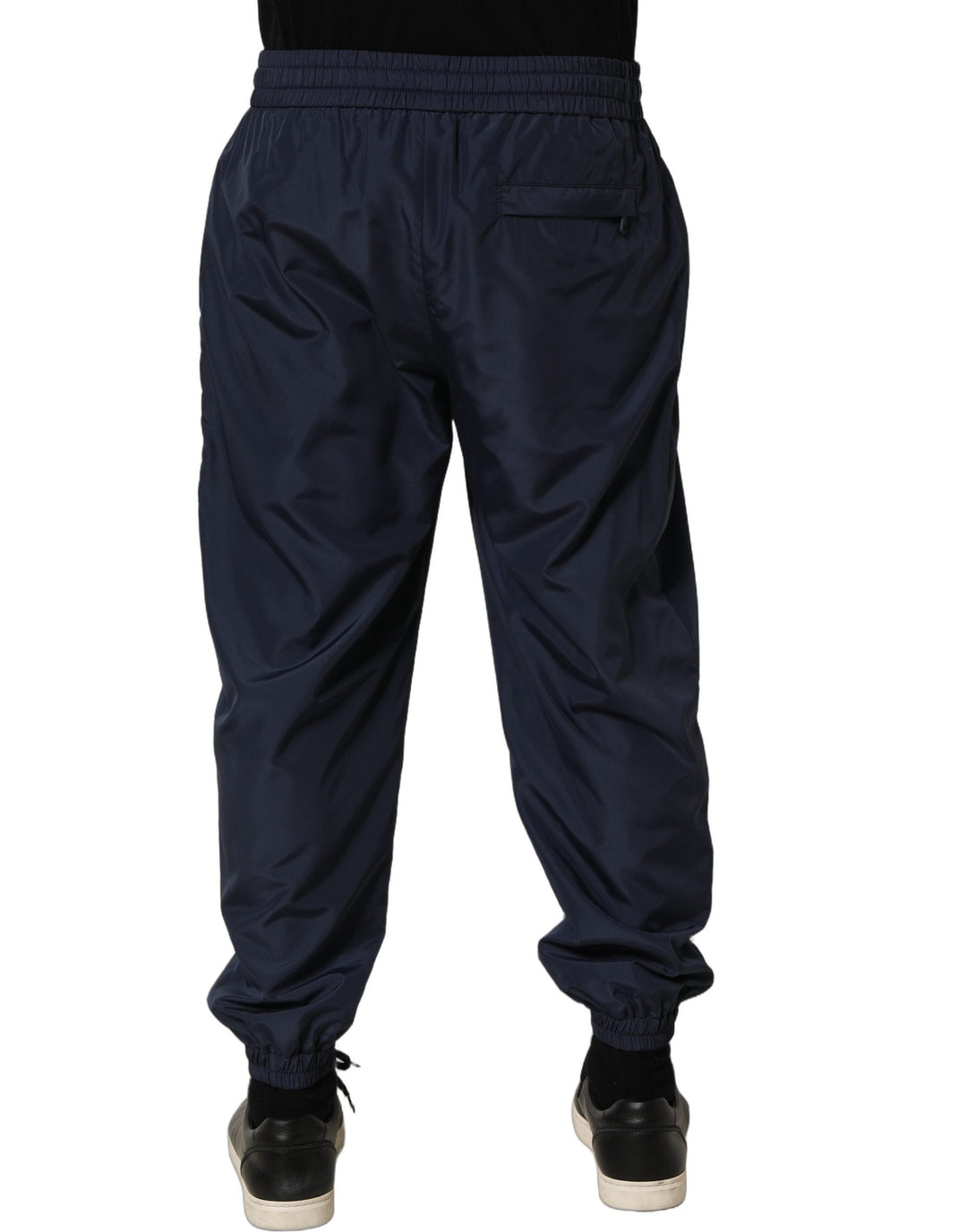 Dolce &amp; Gabbana Dark Blue Polyester Jogger Sweatpants Pants