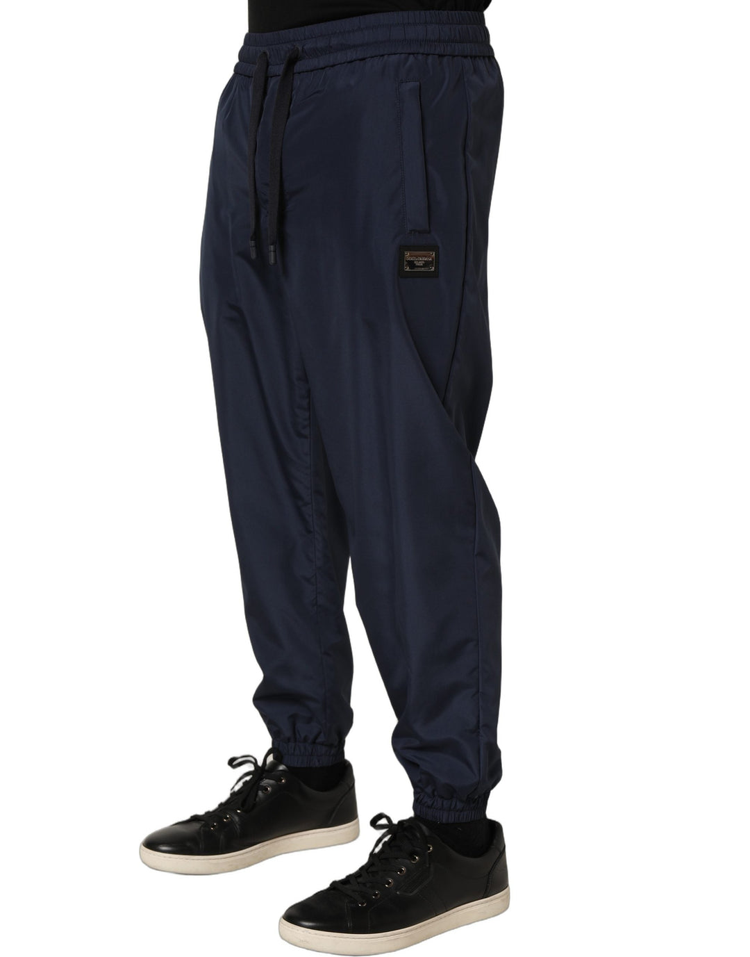 Dolce &amp; Gabbana Dark Blue Polyester Jogger Sweatpants Pants