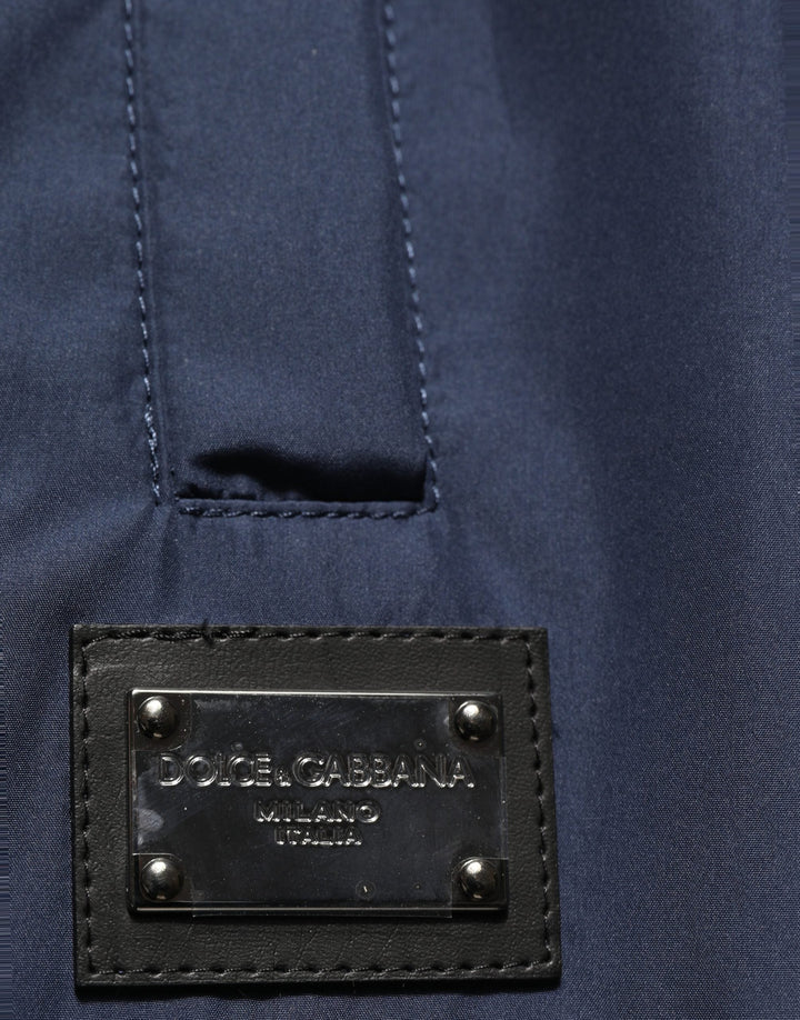 Dolce &amp; Gabbana Dark Blue Polyester Jogger Sweatpants Pants