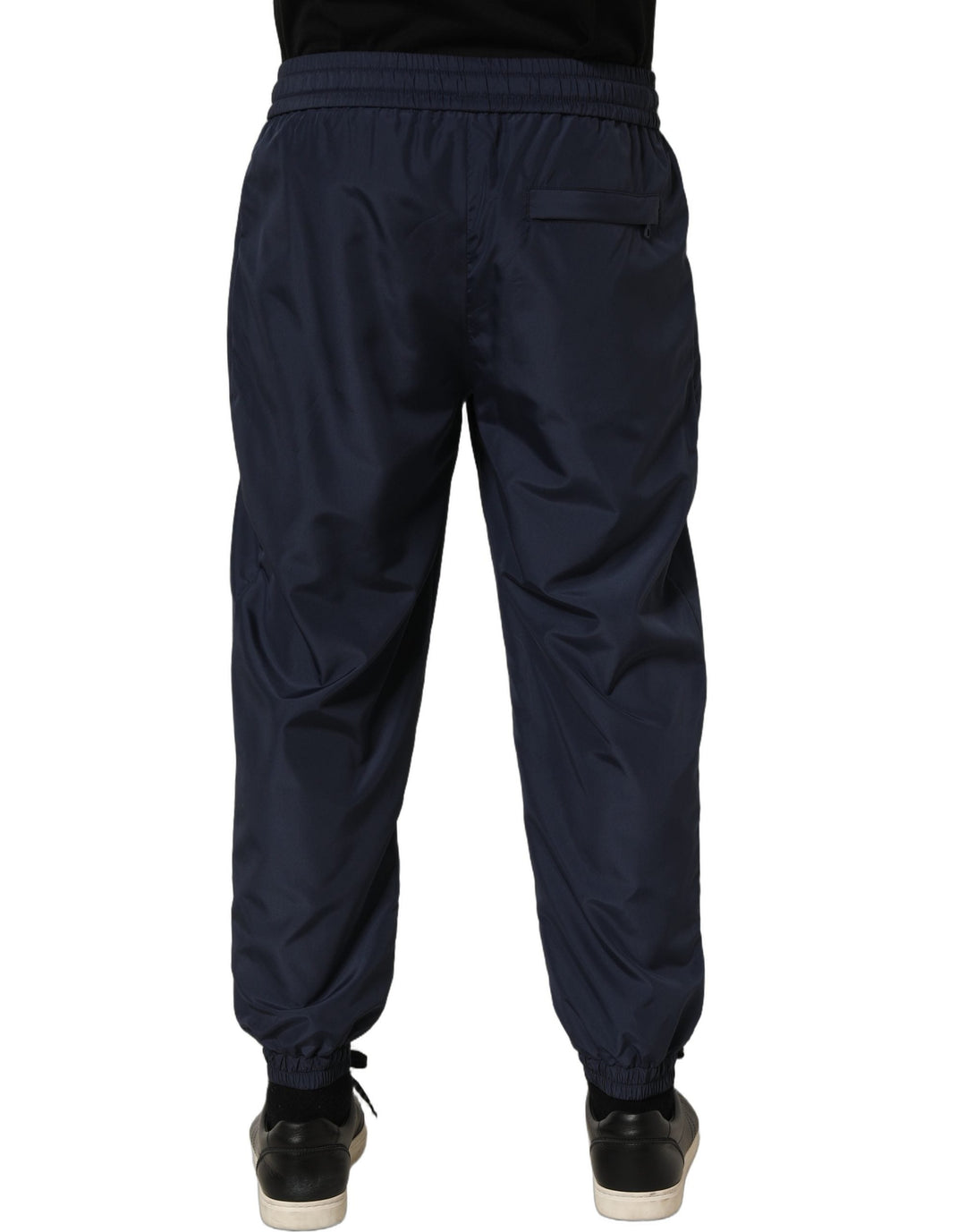 Dolce &amp; Gabbana Dark Blue Polyester Jogger Sweatpants Pants