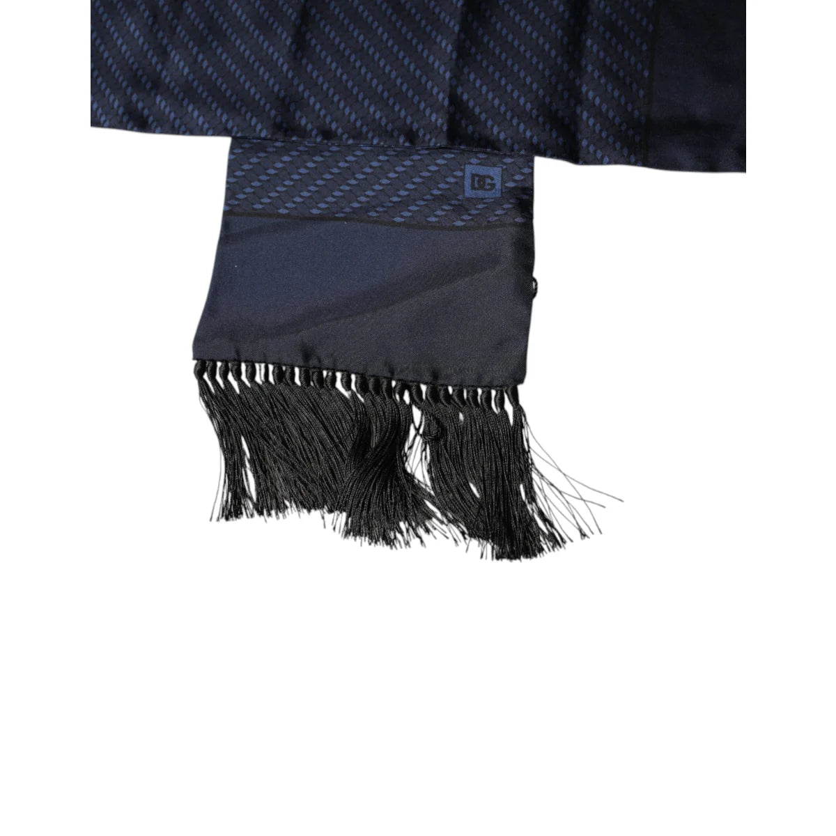 Dolce & Gabbana Dark Blue Silk Wrap Scarf for Men