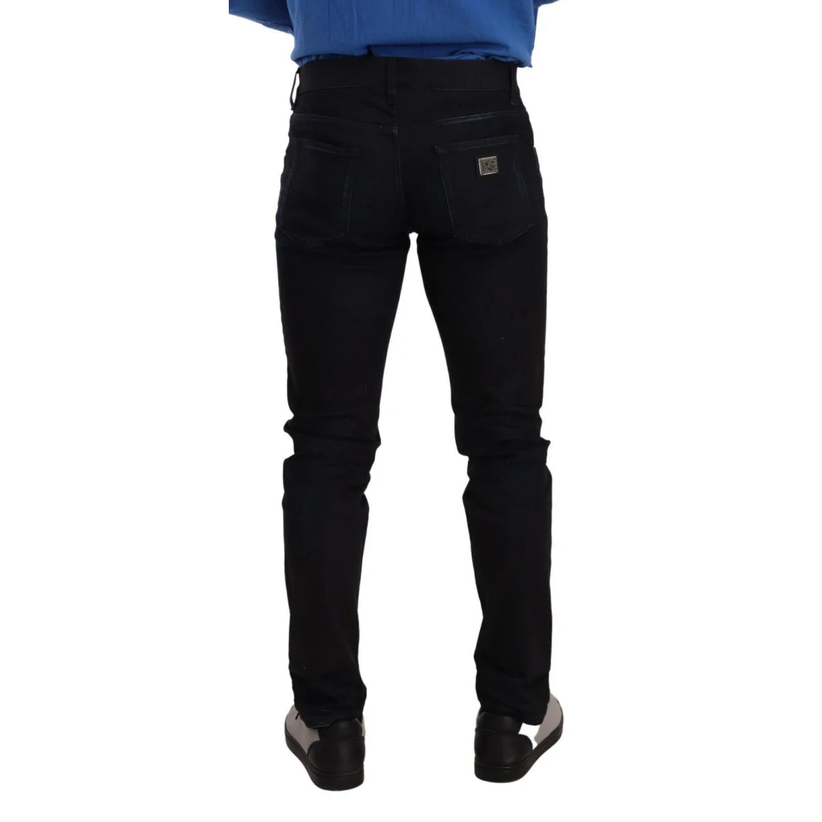 Dolce & Gabbana Dark Blue Skinny Denim Slim Fit Sensation Jeans