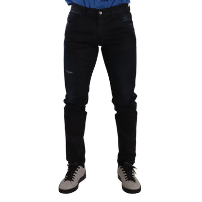 Dolce & Gabbana Dark Blue Skinny Denim Slim Fit Sensation Jeans