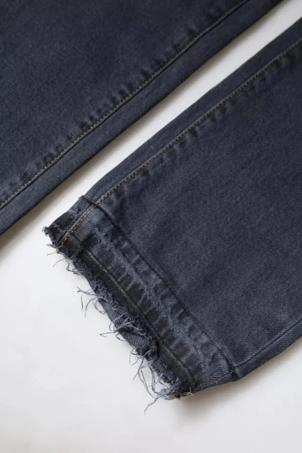 Dolce &amp; Gabbana Dark Gray Cotton Skinny Denim Jeans