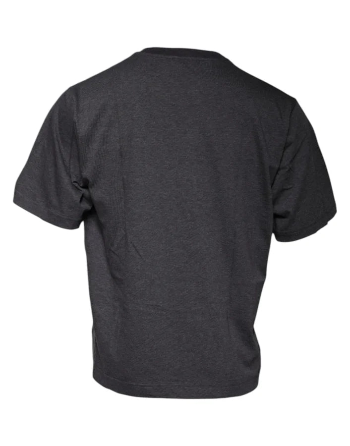 Dolce &amp; Gabbana Dark Gray Crew Neck Short Sleeves T-shirt