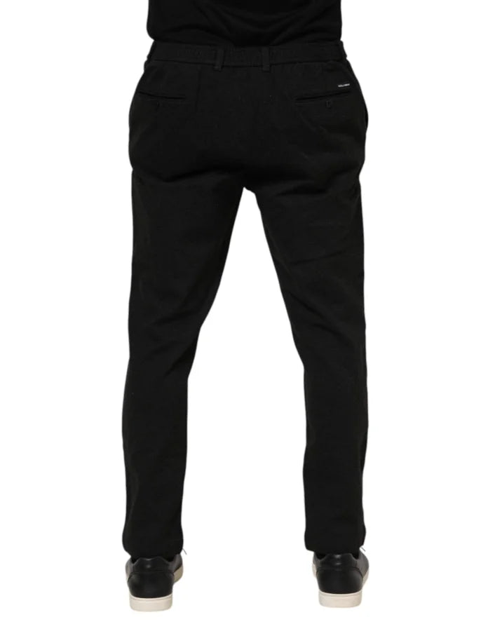 Dolce &amp; Gabbana Dark Gray Viscose Dress Men Pants
