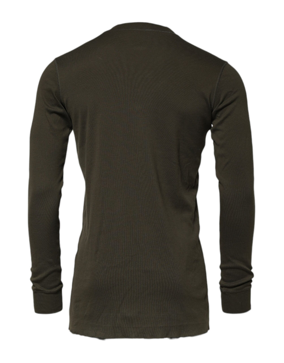 Dolce &amp; Gabbana Dark Green Long Sleeves Crew Neck T-shirt
