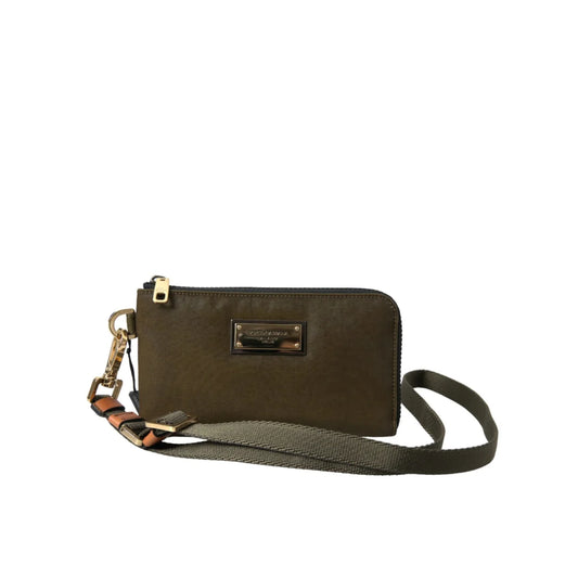 Dolce & Gabbana Dark Green Nylon Logo Multifunctional Kit 2 Pcs Set Bags