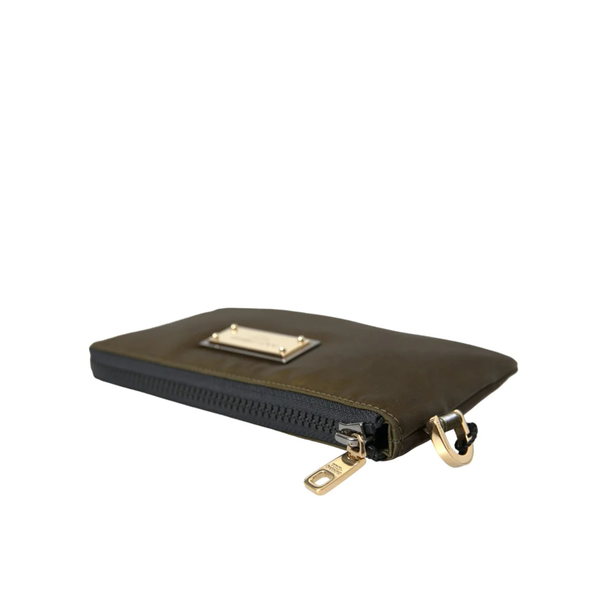 Dolce & Gabbana Dark Green Nylon Logo Multifunctional Kit 2 Pcs Set Bags