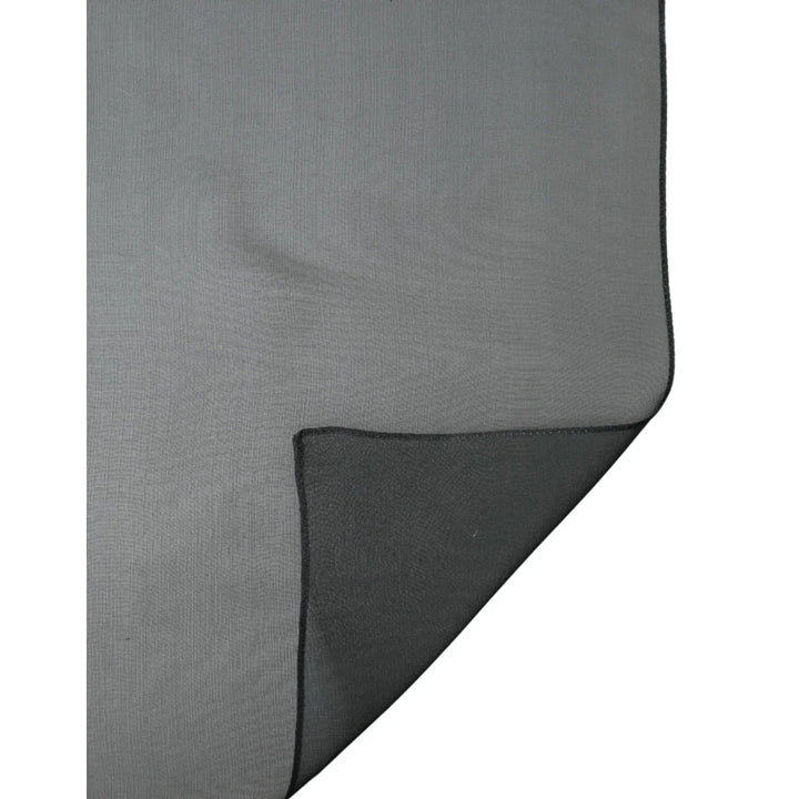 Dolce &amp; Gabbana Dark Green Stole Silk Neck Wrap Shawl Scarf