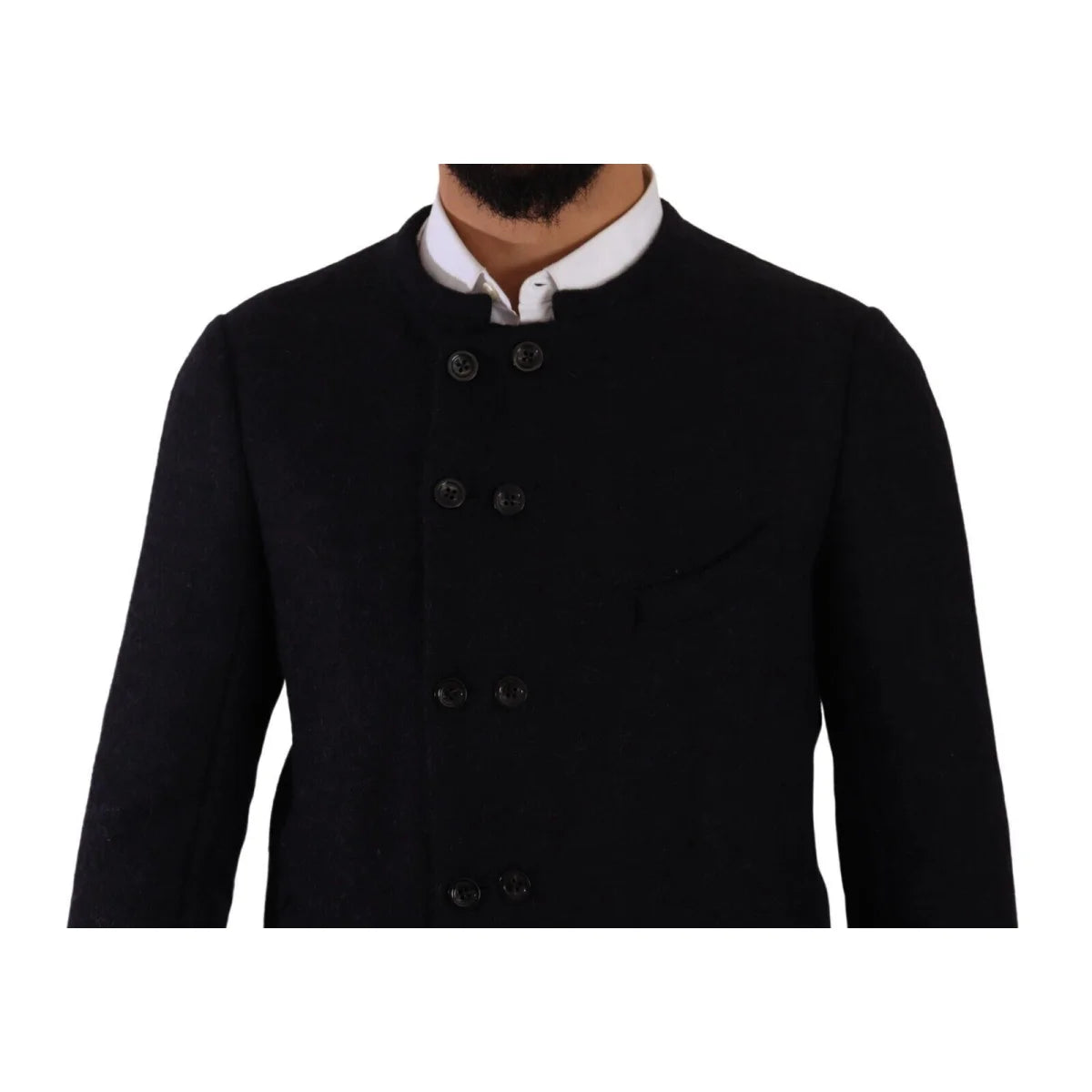 Dolce Gabbana Dark Grey Italian Luxury Button Down Jacket &