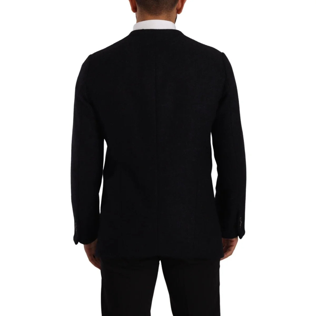 Dolce Gabbana Dark Grey Italian Luxury Button Down Jacket &