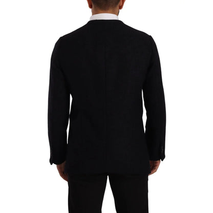 Dolce Gabbana Dark Grey Italian Luxury Button Down Jacket &