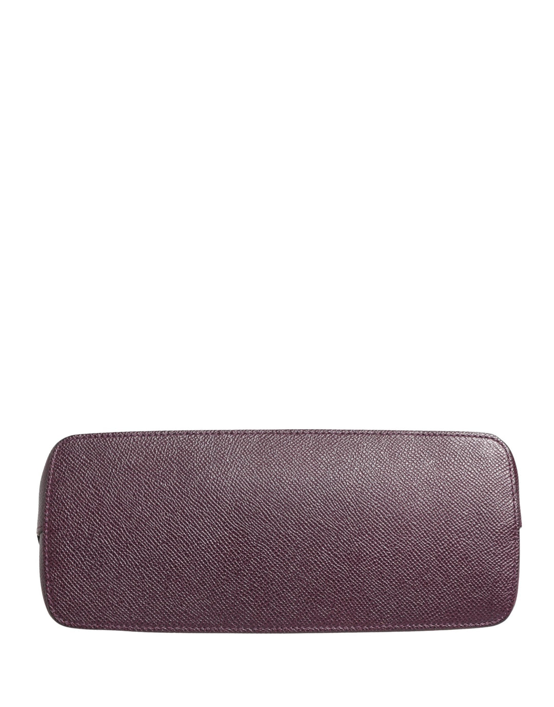 Dolce &amp; Gabbana Dark Purple Leather Dg Logo Zip Around Hand Purse Wallet