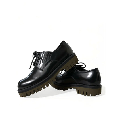 Dolce & Gabbana Derby Dress Shoes Ignite Italian Style with Logo Details