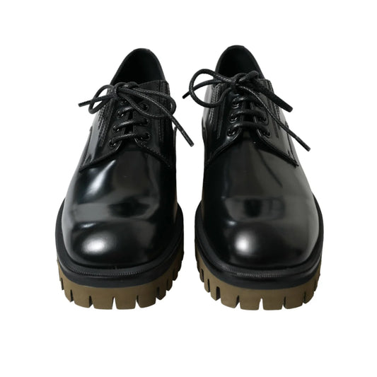 Dolce & Gabbana Derby Dress Shoes Ignite Italian Style with Logo Details