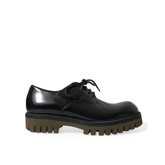 Dolce & Gabbana Derby Dress Shoes Ignite Italian Style with Logo Details