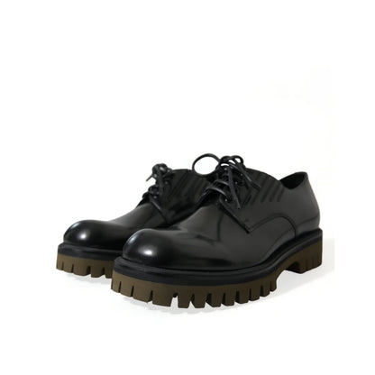 Dolce & Gabbana Derby Dress Shoes Ignite Italian Style with Logo Details